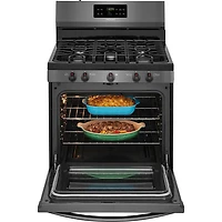 5.0 Cu. Ft. Black Stainless Freestanding Gas Range
