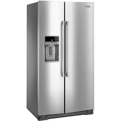 21 Cu. Ft. Stainless Side-by-Side Counter-Depth Refrigerator