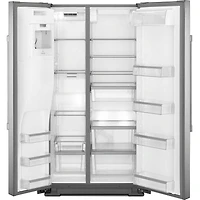 21 Cu. Ft. Stainless Side-by-Side Counter-Depth Refrigerator