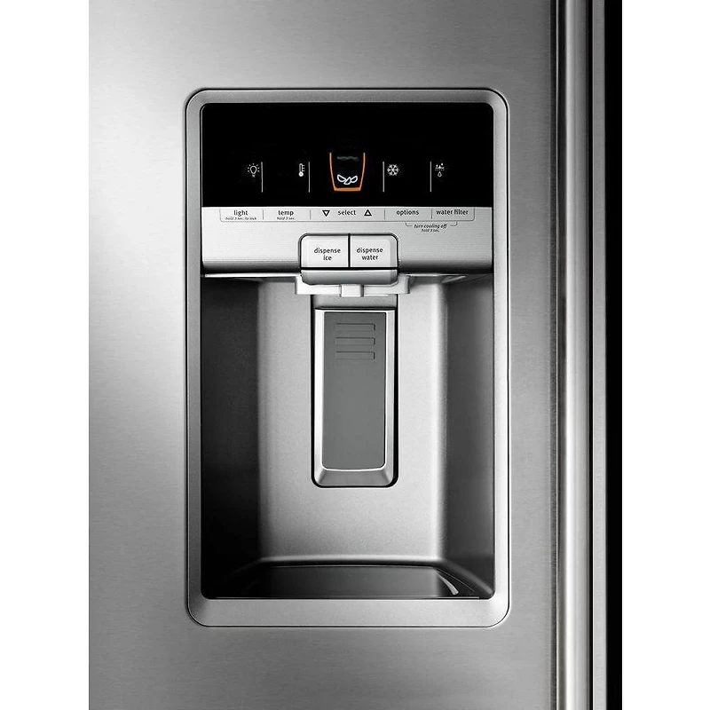 21 Cu. Ft. Stainless Side-by-Side Counter-Depth Refrigerator