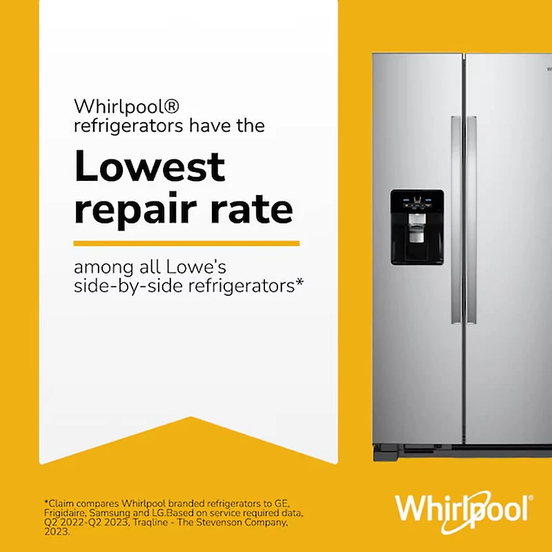 Cu. Ft. Stainless Side-by-Side Refrigerator