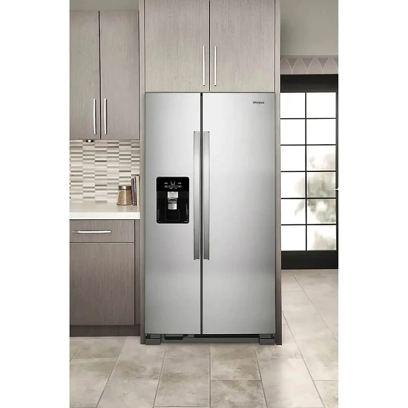 Cu. Ft. Stainless Side-by-Side Refrigerator