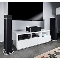 Center Channel Speaker with Integrated 8 inch Bass Radiator OPEN BOX