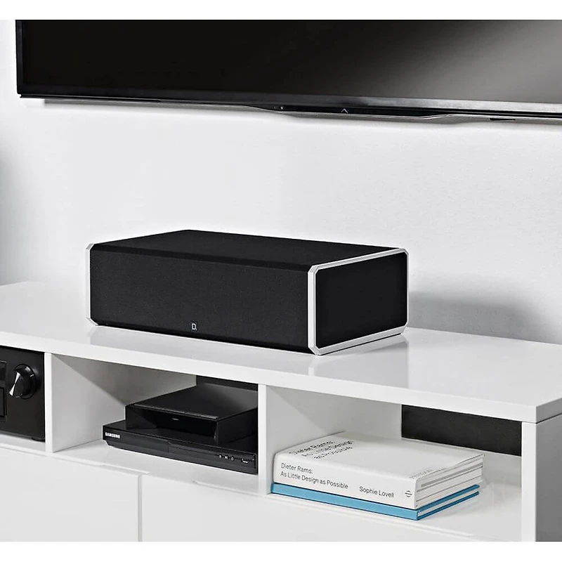 Center Channel Speaker with Integrated 8 inch Bass Radiator OPEN BOX