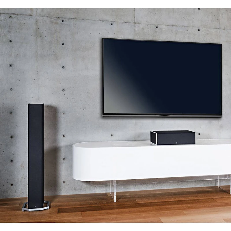 Tower Speaker with Integrated 8 inch Powered Woofer OPEN BOX