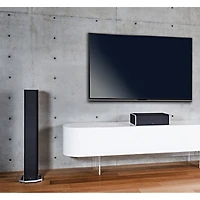 Tower Speaker with Integrated 8 inch Powered Woofer OPEN BOX