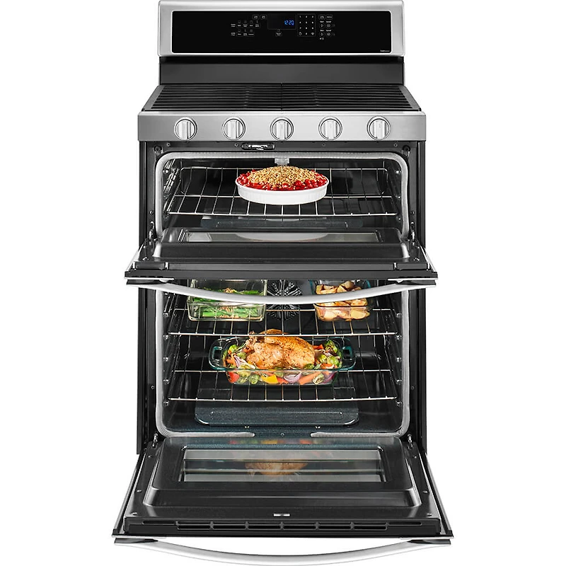 6.0 Cu. Ft. Stainless Gas Double Oven Range