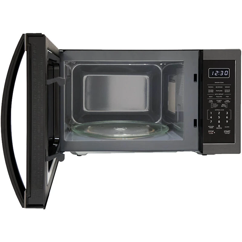 1.4 Cu. Ft. Black Stainless Countertop Microwave