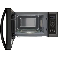 1.4 Cu. Ft. Black Stainless Countertop Microwave