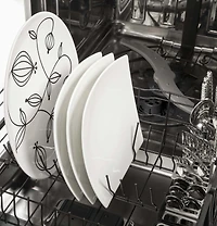 Stainless Steel Profile Series Stainless Steel Interior Dishwasher with Hidden Controls