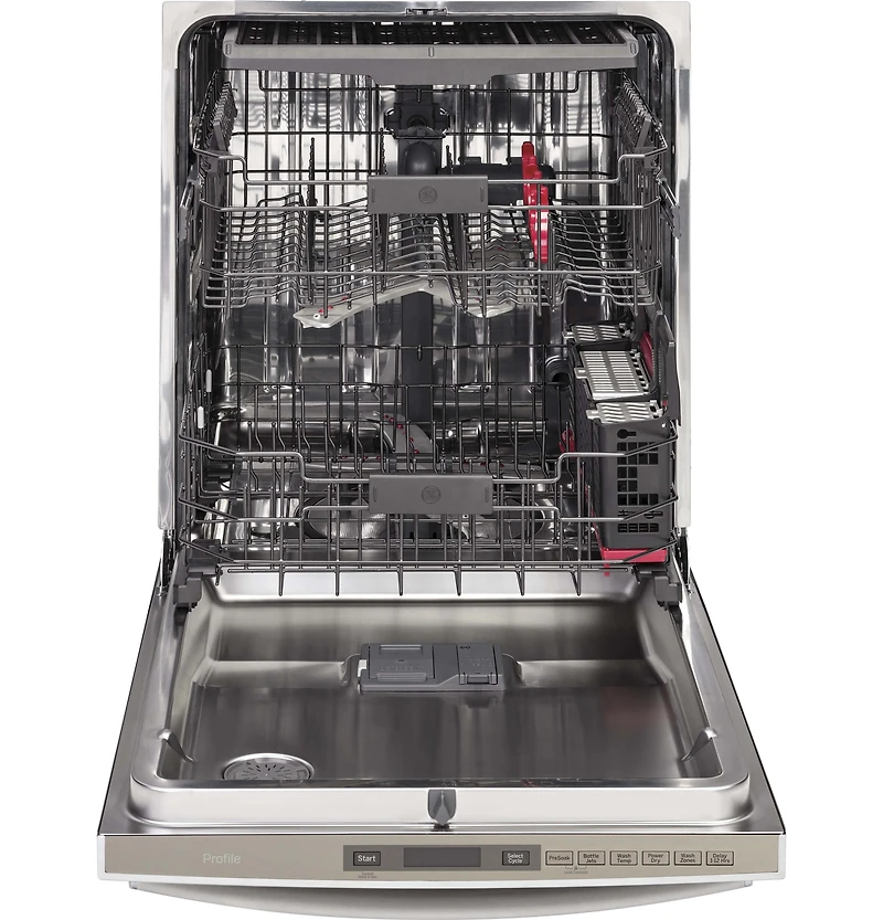 Stainless Steel Profile Series Stainless Steel Interior Dishwasher with Hidden Controls