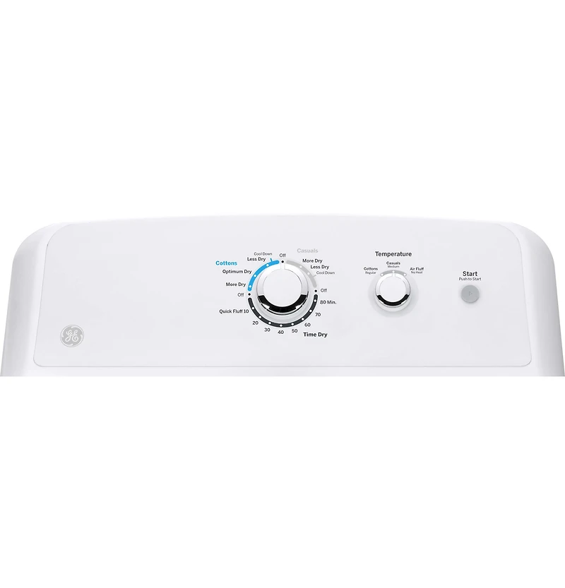 6.2 Cu. Ft. White Gas Dryer