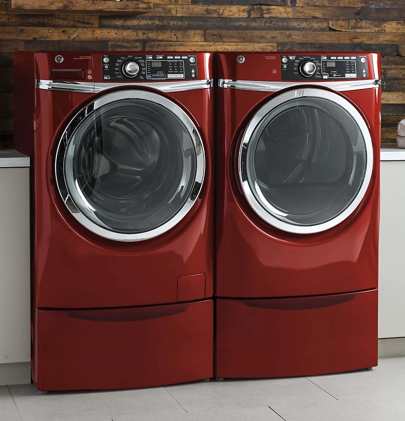 8.3 Cu. Ft. Red Electric Dryer with Steam