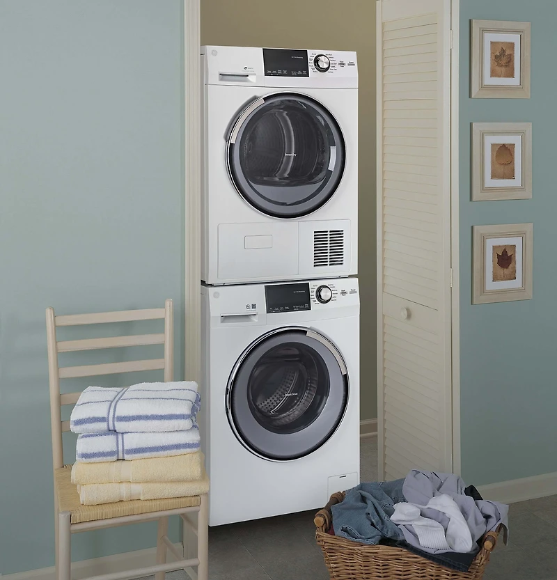 4.0 Cu. Ft. White Ventless Electric Dryer