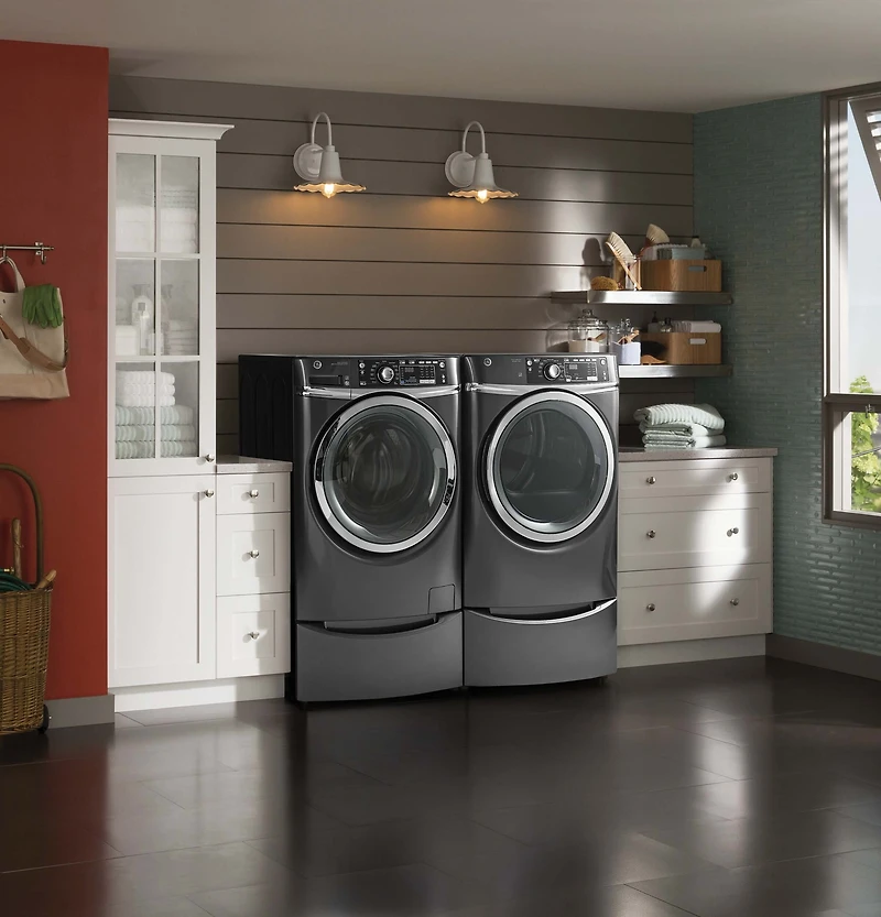 8.3 Cu. Ft. Gray Gas Dryer with Steam