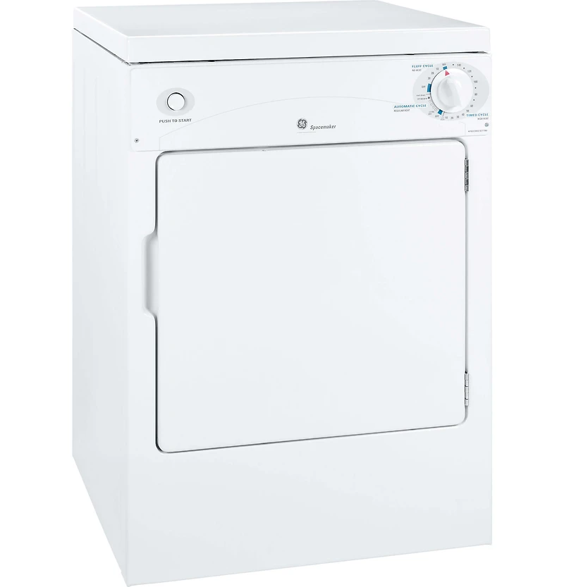 3.6 Cu. Ft. White Spacemaker Portable Electric Dryer