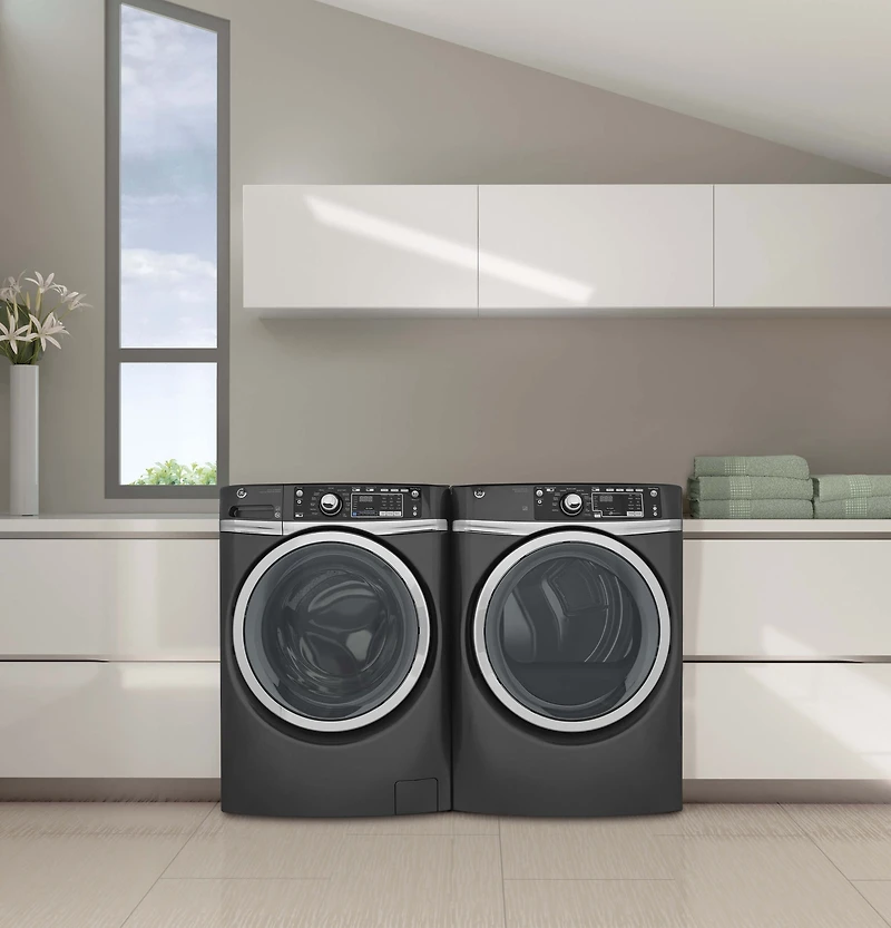 8.3 Cu. Ft. Gray Electric Dryer with Steam