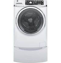 4.9 DOE Cu. Ft. White Front Load Steam Washer