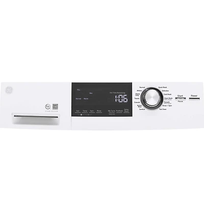 2.4 DOE Cu. Ft. White Front Load Steam Washer