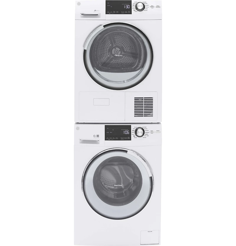 2.4 DOE Cu. Ft. White Front Load Steam Washer