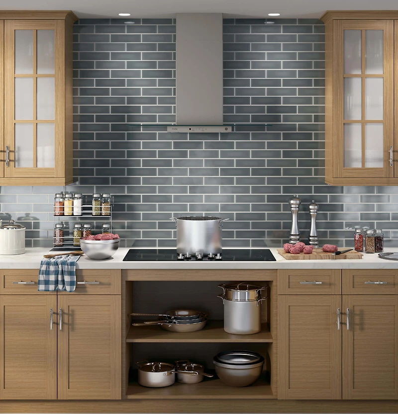 Slate Profile Series 36 inch Wall-Mount Glass Canopy Chimney Hood