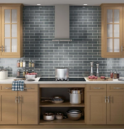 Slate Profile Series 36 inch Wall-Mount Glass Canopy Chimney Hood