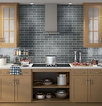 Slate Profile Series 36 inch Wall-Mount Glass Canopy Chimney Hood