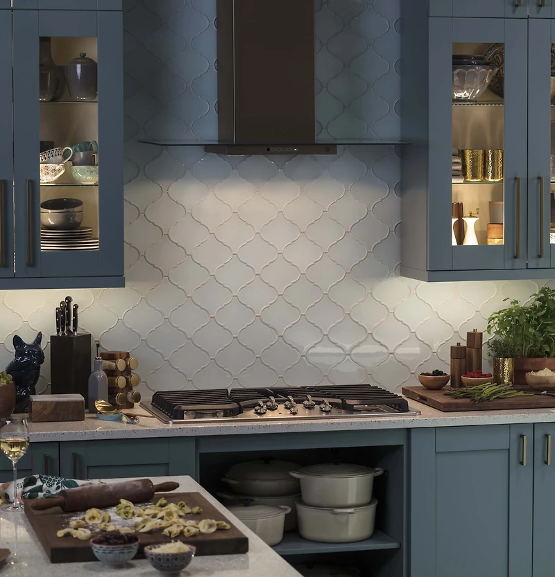 Slate Profile Series 36 inch Wall-Mount Glass Canopy Chimney Hood