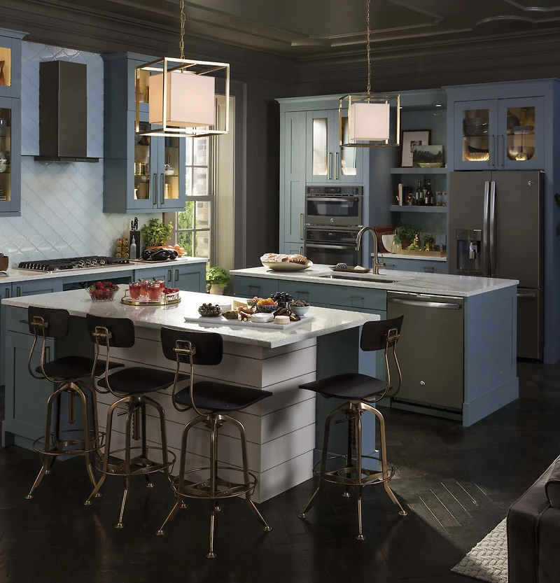 Slate Profile Series 36 inch Wall-Mount Glass Canopy Chimney Hood