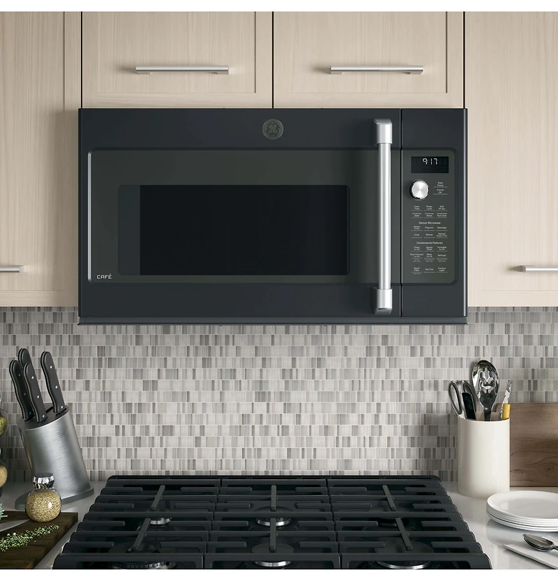 1.7 Cu. Ft. Black Slate Over-the-Range Convection Microwave - OPEN BOX