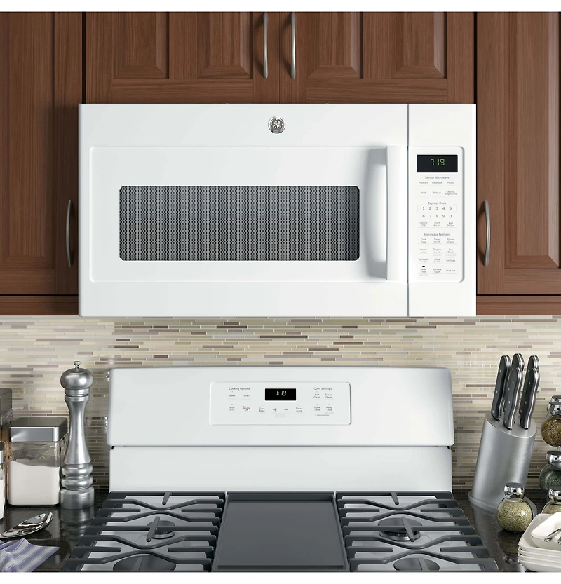 1.9 Cu. Ft. White Over-the-Range Microwave Oven