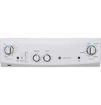 inch White Gas Washer/Dryer Stacked Laundry Center