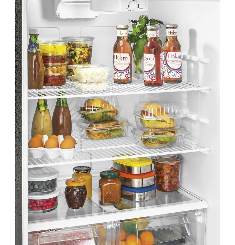 18 Cu. Ft. Black Top Freezer Refrigerator