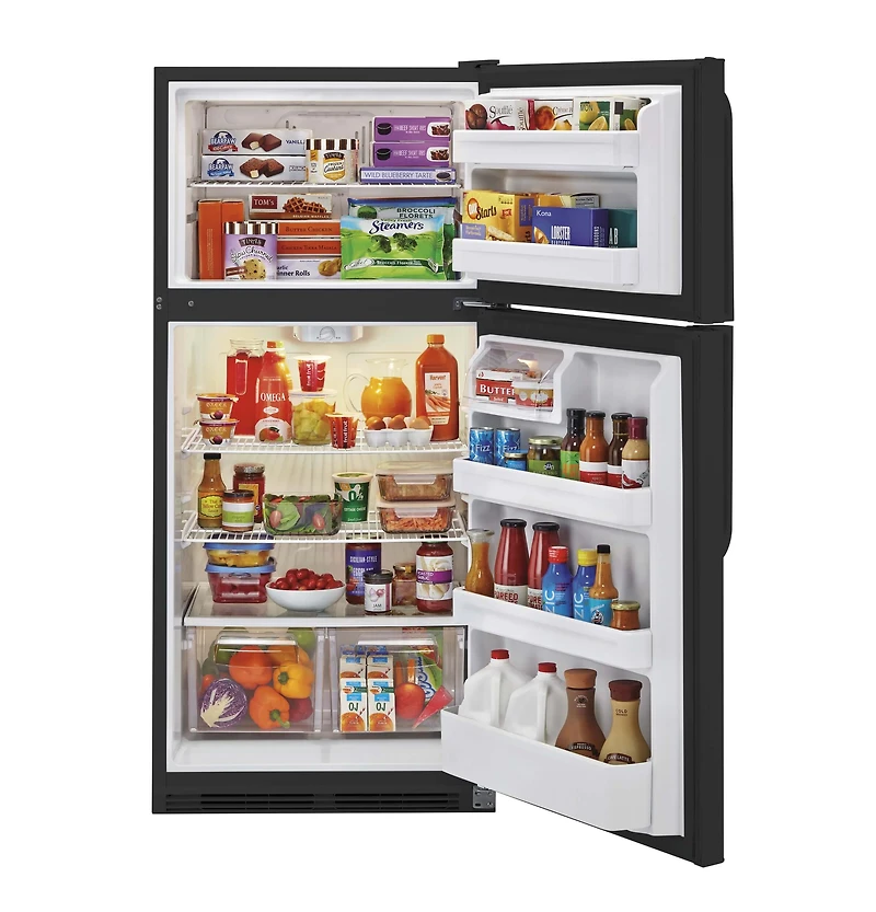 18 Cu. Ft. Black Top Freezer Refrigerator