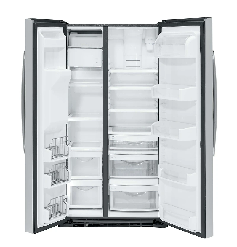 22 Cu. Ft. Stainless Counter-Depth Side-by-Side Refrigerator