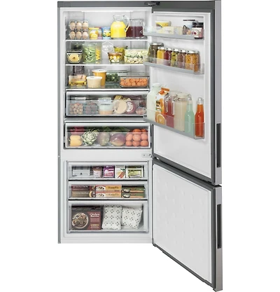 15 Cu. Ft. Stainless Bottom Freezer Refrigerator