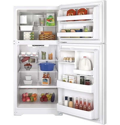 18 Cu. Ft. White Top Freezer Refrigerator