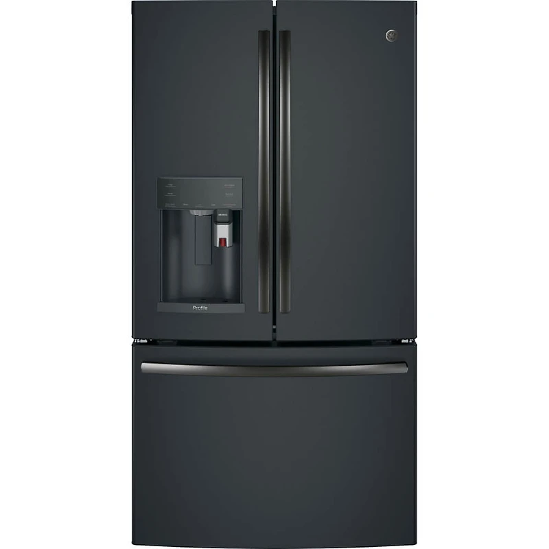 22 Cu. Ft. Black Slate Counter-Depth French Door Refrigerator with Keurig