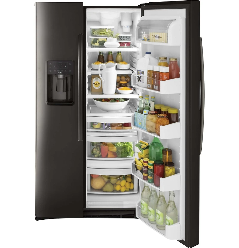 25 Cu. Ft. Black Stainless Side-by-Side Refrigerator