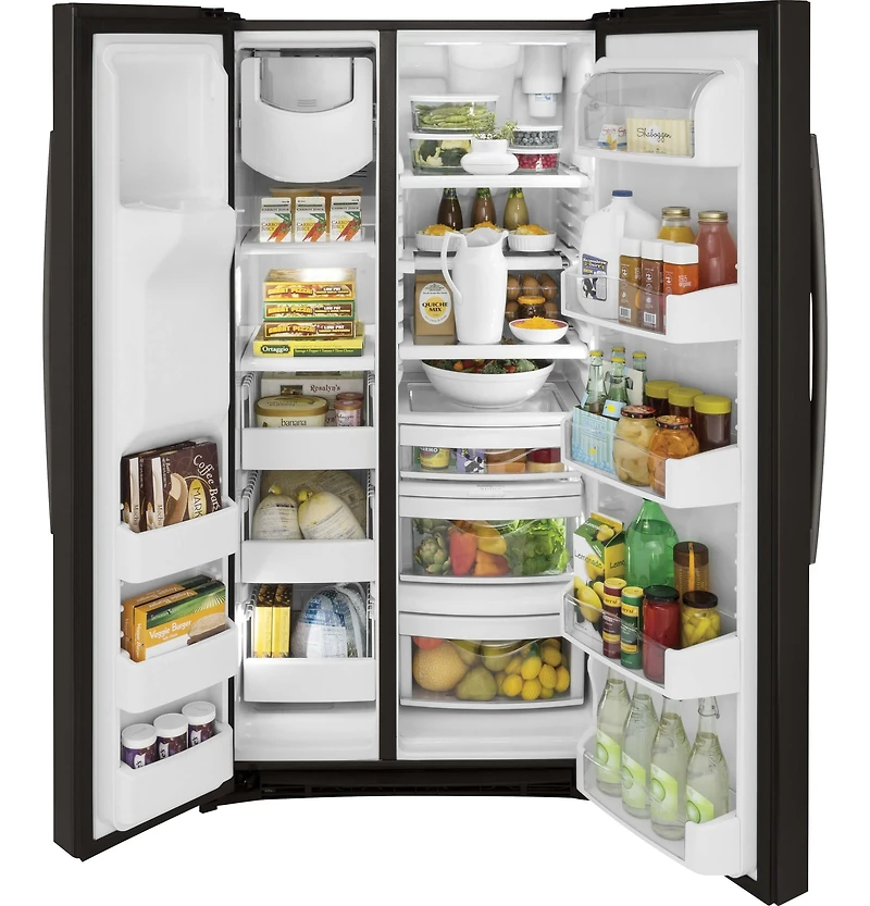 25 Cu. Ft. Black Stainless Side-by-Side Refrigerator