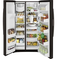 25 Cu. Ft. Black Stainless Side-by-Side Refrigerator