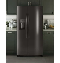 25 Cu. Ft. Black Stainless Side-by-Side Refrigerator