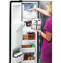 25 Cu. Ft. Black Stainless Side-by-Side Refrigerator