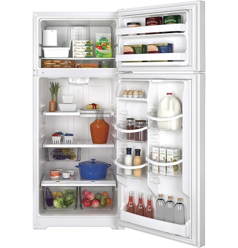 18 Cu. Ft. White Top Freezer Refrigerator