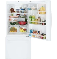 21 Cu. Ft. White Bottom Freezer Refrigerator - OPEN BOX