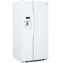 23 Cu. Ft. White Side-by-Side Refrigerator