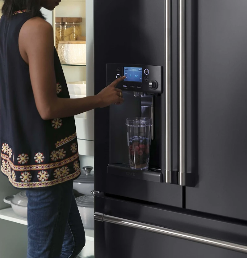 28 Cu. Ft. Black Slate French Door Refrigerator with Keurig