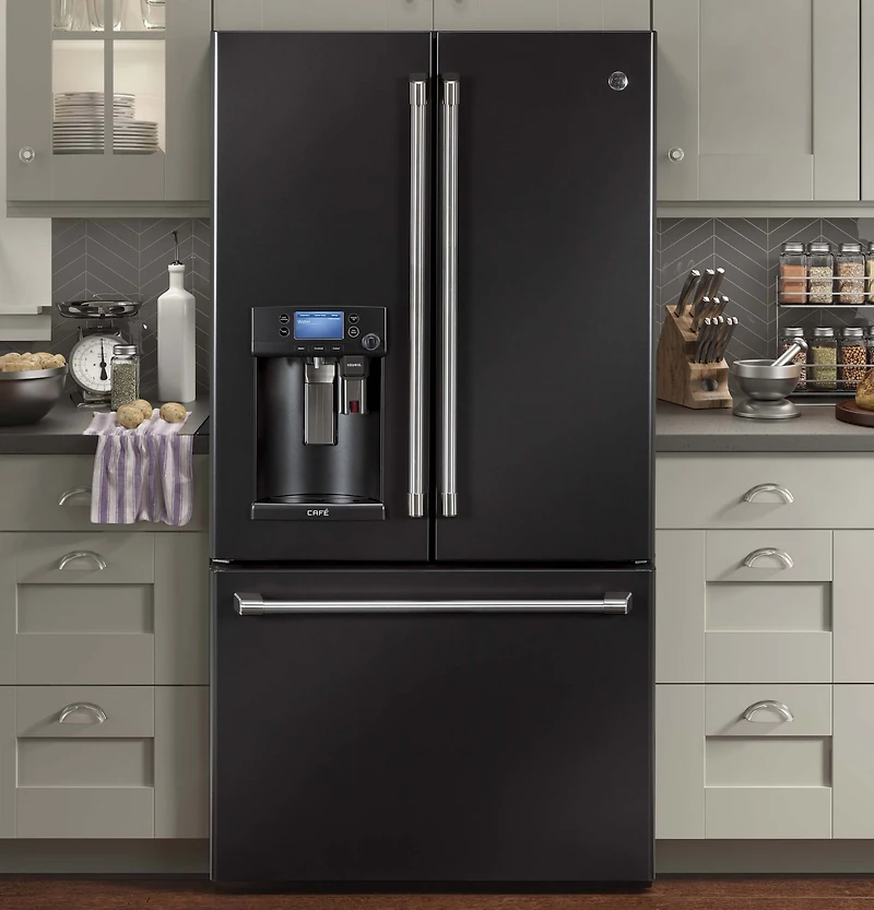 28 Cu. Ft. Black Slate French Door Refrigerator with Keurig