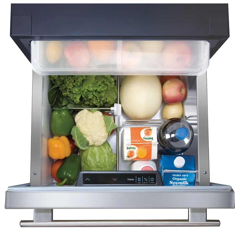 5.4 Cu. Ft. Stainless Built-In Dual-Drawer Refrigerator