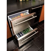 5.4 Cu. Ft. Stainless Built-In Dual-Drawer Refrigerator